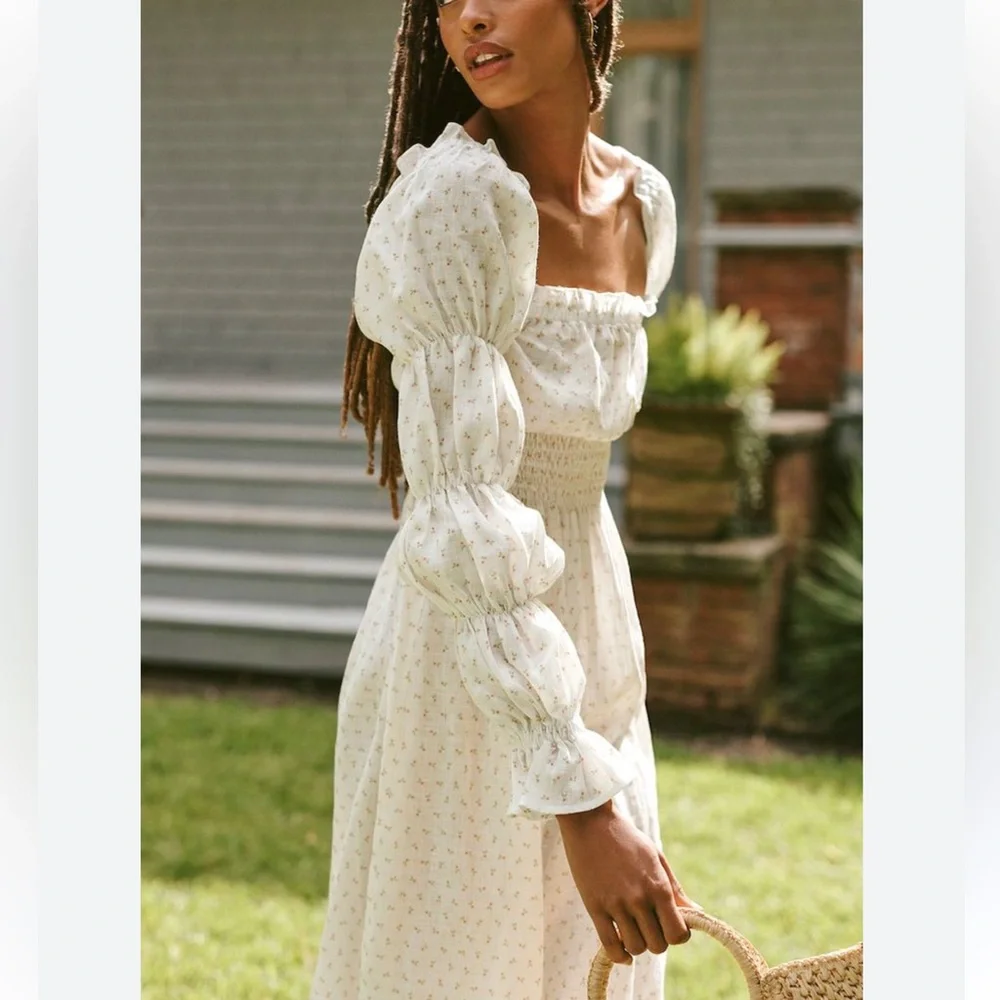 Sleeper Michelin midi linen dress - Picture 1 of 8